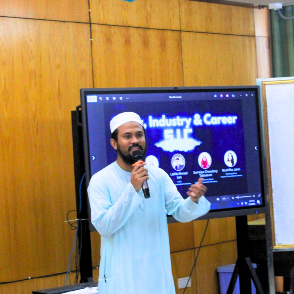 Zabir Bin Abu bakar at SIC
at Daffodil International University